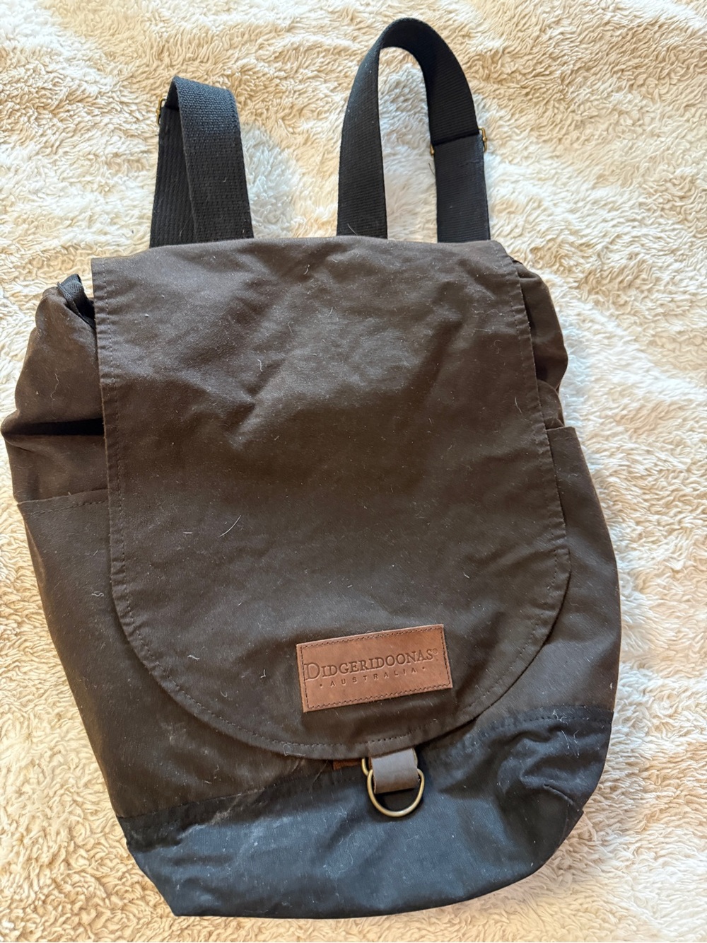 Oilskin backpack Australian